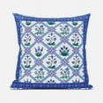thumbnail image 1 of Amrita Sen Designs  26 x 26 in. Mughal Art Broadcloth Indoor & Outdoor Blown & Closed Pillow - Blue, Purple & Green, 1 of 4