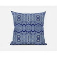 thumbnail image 1 of Amrita Sen Designs  26 x 26 in. Sephalina Paisley Leaves Broadcloth Indoor & Outdoor Zippered Pillow - Muted Blue & Navy, 1 of 4