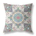 thumbnail image 1 of Amrita Sen Designs Amrita Sen Buddha Flower Ceremony Faux Suede Throw Pillow Zip 20" x 20", 1 of 3