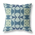 thumbnail image 1 of Cosmic Circle Sprays Indoor/Outdoor Fabric Pillow in Blue Green Cream 16x16, 1 of 4