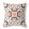 thumbnail image 1 of Amrita Sen Designs Amrita Sen Divine Flowers Faux Suede Throw Pillow 18"x18", 1 of 4