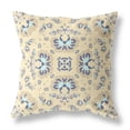 thumbnail image 1 of 20" Divine Flowers Broadcloth Blown and Closed Pillow in Yellow Fabric, 1 of 4