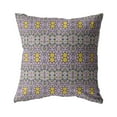 thumbnail image 1 of Geo Flowers Faux Suede Fabric Blown and Closed Pillow Purple 20"x20", 1 of 5