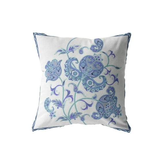 Amrita Sen Designs Amrita Sen Henna Wildflower Indoor Outdoor Pillow 18" x 18"