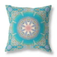 thumbnail image 1 of Amrita Sen Designs Amrita Sen Jewel Circle Faux Suede Throw Pillow 16"x16", 1 of 9