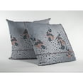 thumbnail image 1 of Amrita Sen Designs Amrita Sen Painted Peacock Indoor Outdoor Pillow Zip 18" x 18", 1 of 5