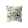 thumbnail image 1 of Amrita Sen Designs Amrita Sen Singing Bird Indoor Outdoor Pillow Zip 18" x 18", 1 of 5
