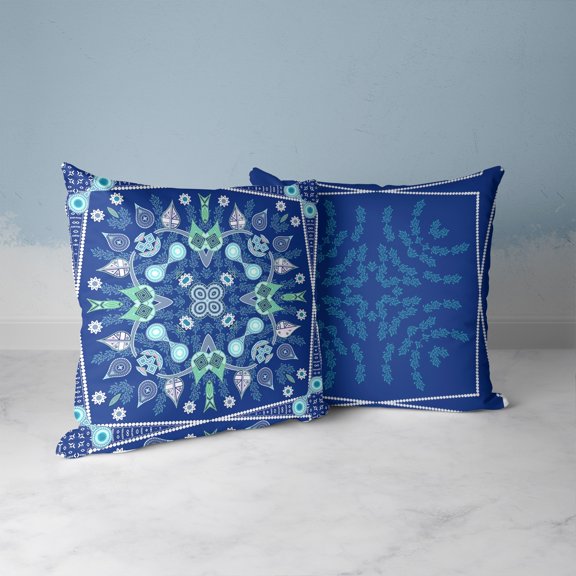 Amrita Sen Designs Amrita Sen Vine Visions Faux Suede Accent Pillow 18" x 18"