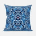 thumbnail image 1 of Amrita Sen Designs CAPL1006BrCDS-ZP-18x18 18 x 18 in. Floral Paisley Broadcloth Indoor & Outdoor Zippered Pillow - Blue, Red & White, 1 of 5