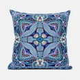 thumbnail image 1 of Amrita Sen Designs CAPL1024BrCDS-ZP-16x16 16 x 16 in. Lotus Garden Broadcloth Indoor & Outdoor Zippered Pillow - Blue, Grey & Red, 1 of 4