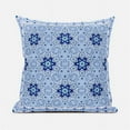 thumbnail image 1 of Amrita Sen Designs CAPL1044FSDS-ZP-16x16 16 x 16 in. Medallion Suede Zippered Pillow with Insert - Sky Blue, White & Indigo, 1 of 5