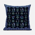 thumbnail image 1 of Amrita Sen Designs CAPL1052BrCDS-BL-18x18 18 x 18 in. Mughal Art Broadcloth Indoor & Outdoor Blown & Closed Pillow - Indigo, Green & Yellow, 1 of 5