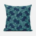 thumbnail image 1 of Amrita Sen Designs CAPL1107BrCDS-BL-26x26 26 x 26 in. Floral Leaves Broadcloth Indoor & Outdoor Blown & Closed Pillow - Emerald Blue, 1 of 4
