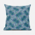 thumbnail image 1 of Amrita Sen Designs CAPL1108BrCDS-BL-26x26 26 x 26 in. Floral Leaves Broadcloth Indoor & Outdoor Blown & Closed Pillow - Grey, Blue & Pink, 1 of 5