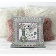 thumbnail image 1 of Amrita Sen Designs  18 x 18 in. Love Your Vase Peacock Suede Blown & Closed Pillow - Pink & Brown, 1 of 3