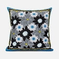 thumbnail image 1 of Amrita Sen Sun Flowers Throw Pillow in Gray Brown Blue 16x16, 1 of 5