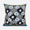 thumbnail image 1 of Amrita Sen Designs CAPL760BrCDS-ZP-26x26 26 x 26 in. Sun Flowers Broadcloth Indoor & Outdoor Zippered Pillow - Grey, Brown & Blue, 1 of 5