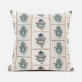 thumbnail image 1 of Amrita Sen Designs  20 x 20 in. Hamsa Hand Paisley Duo Suede Blown & Closed Pillow - Off White & Orange, 1 of 6