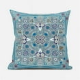 thumbnail image 1 of Amrita Sen Designs CAPL863BrCDS-BL-20x20 20 x 20 in. Paisley Leaf Geo Duo Broadcloth Indoor & Outdoor Blown & Closed Pillow - Muted Blue, Beige & White, 1 of 5