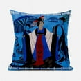 thumbnail image 1 of Amrita Sen Designs  28 x 28 in. Three Woman Broadcloth Indoor & Outdoor Blown & Closed Pillow - Blue, Red & Brown, 1 of 4