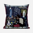 thumbnail image 1 of Amrita Sen Designs CAPL997BrCDS-BL-26x26 26 x 26 in. Empress Hall Broadcloth Indoor & Outdoor Blown & Closed Pillow - Blue, Purple & Brown, 1 of 1