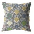 thumbnail image 1 of Amrita Sen Suede Zippered Pillow With Gold And Green on Gray CAIPL89FSDS18X18, 1 of 5