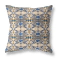 thumbnail image 1 of Amrita Sen Broadcloth Zippered Pillow With Brown Blue CAPL253BrCDSZP26x26, 1 of 4