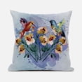 thumbnail image 1 of Amrita Sen Hummingbird Love Throw Pillow in Muted Mint Yellow Blue 16x16, 1 of 5