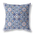 thumbnail image 1 of Jahan Paisley Broadcloth Fabric Blown and Closed Pillow 20" - Blue Pink White, 1 of 4