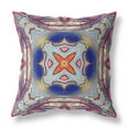thumbnail image 1 of Amrita Sen Suede Pillow In Gray Red Orange Midnight Blue CAPL507FSDS-BL-18x18, 1 of 4