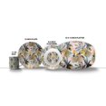 thumbnail image 1 of Amrita Sen Plant Illusion 10 in Decorative Microwave Safe Thermosaf Dinner Set by Amrita Sen in Gold Blue Pink, 1 of 3