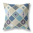 thumbnail image 1 of Amrita Sen Broadcloth Zippered Pillow With Blue Gold Finish PL313BrCDSZP16x16, 1 of 5