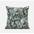thumbnail image 1 of Amrita Sen Sea Garden Rose Suede Blown and Closed Pillow by Amrita Sen in Light Green Red Indigo, 1 of 4