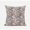 thumbnail image 1 of Roses Sprayed Stars Suede Zippered Pillow W Insert in Light Blue Red 16 x 16, 1 of 6