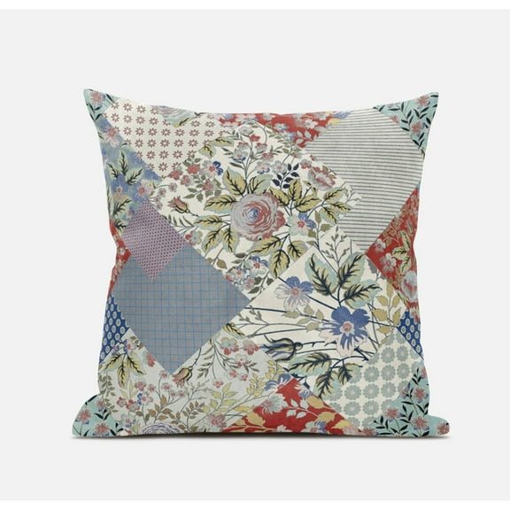 Amrita Sen Suede Brown Red Zippered Pillow With Insert CAPL338FSDS-ZP-20x20