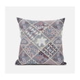 thumbnail image 1 of Fall Patch Snowflowers Throw Fabric Pillow in Gray Blue Navy 16x16, 1 of 7