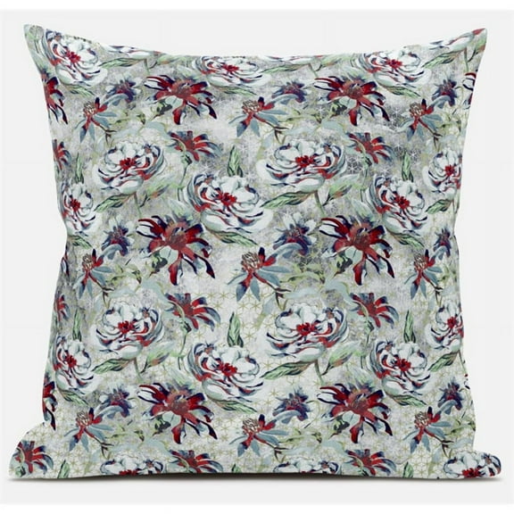 Amrita Sen Suede Light Blue Zippered Pillow With Insert CAPL391FSDS-ZP-16x16