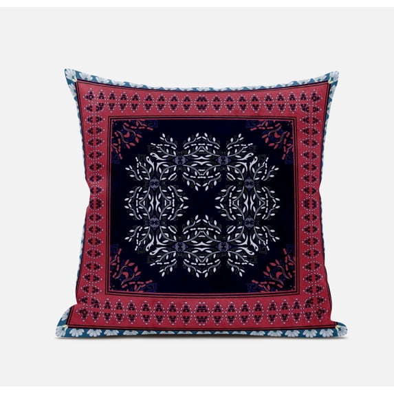 Amrita Sen Suede Light Blue Zippered Pillow With Insert CAPL441FSDS-ZP-16x16