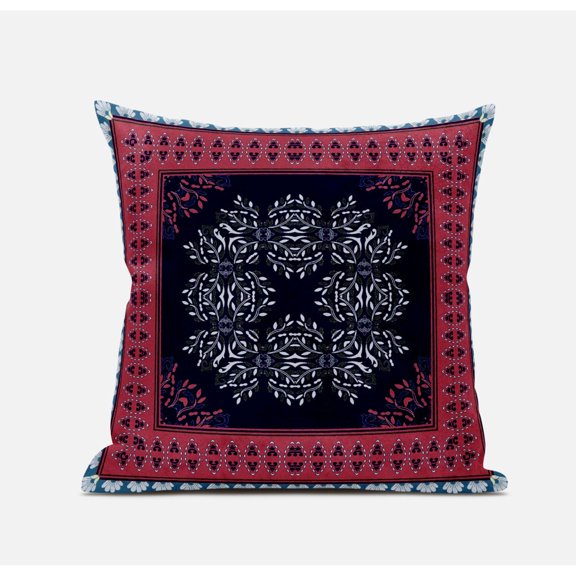 Amrita Sen Suede Light Blue Zippered Pillow With Insert CAPL441FSDS-ZP-16x16