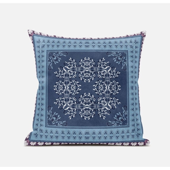 Amrita Sen Suede Magenta Beige Zippered Pillow With Insert CAPL434FSDS-ZP-16x16