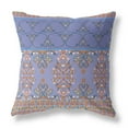thumbnail image 1 of Amrita Sen Suede Zippered Pillow In Purple And Blue Finish CAPL257FSDS-ZP-18x18, 1 of 9