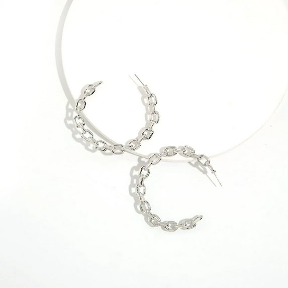 Amrita Singh Brass Chain Link Hoop Earring