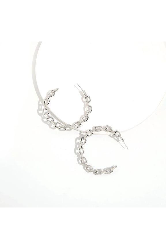 Amrita Singh Brass Chain Link Hoop Earring