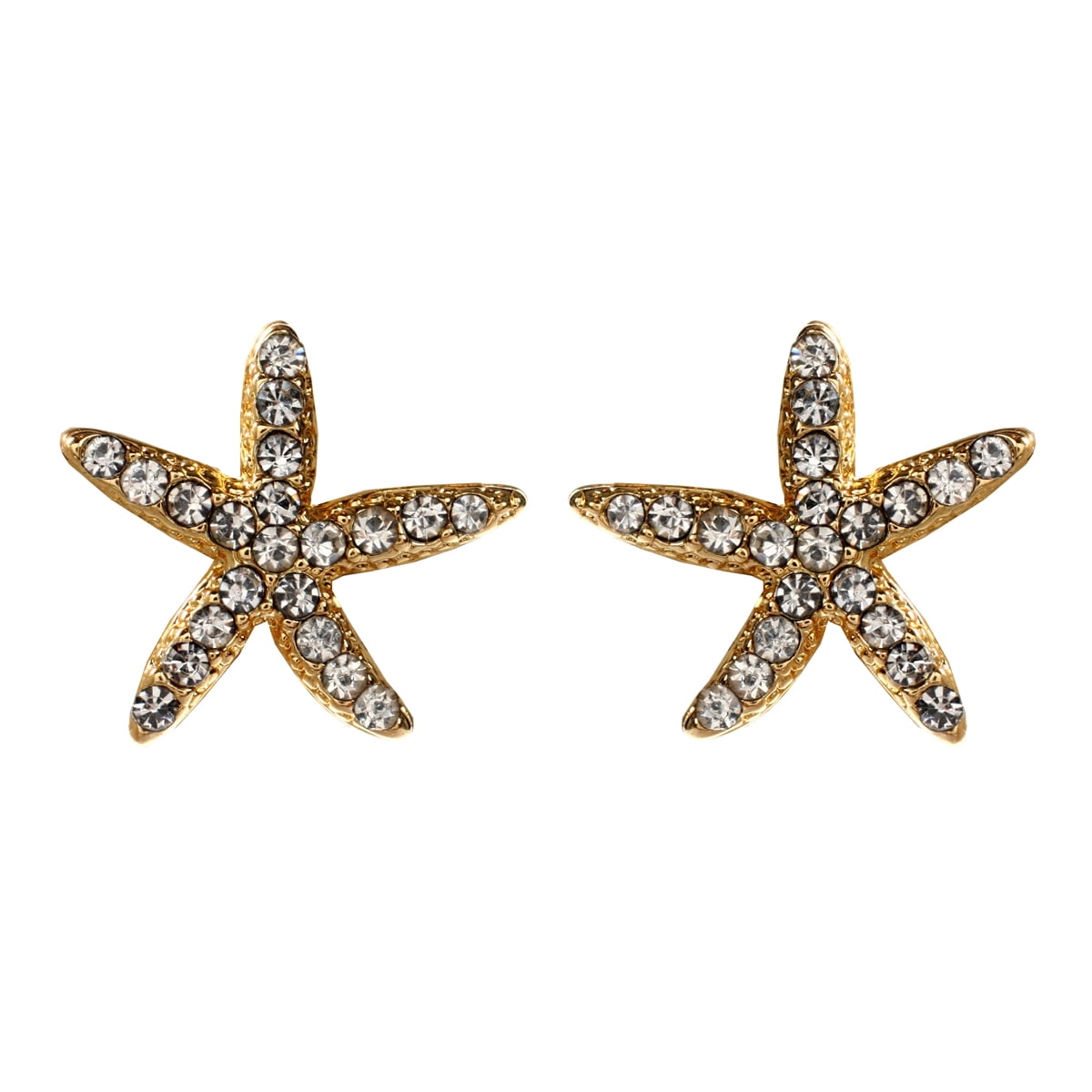 Amrita Singh Gold-tone Brass Star Crystal Stud Earring