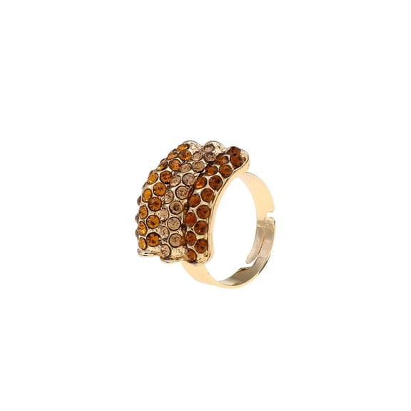 Amrita Singh Jamie Ombre Crystal Stone Adjustable Ring