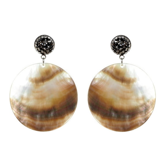 Amrita Singh Maci Mother of Pearl Disc Drop Earring
