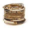 thumbnail image 1 of Amrita Singh Monaco 18-pc Bangle Set, Black/Ivory, 1 of 2