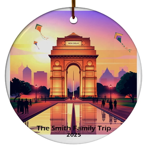 Amritsar India Christmas Ornament, Collection of City Travel Souvenirs for Family and Friends, Christmas Tree Ornament City Travel, Trips of The Year