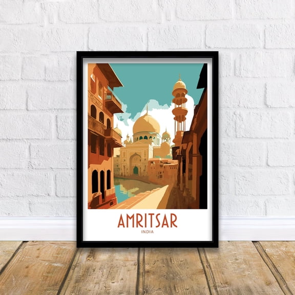 Amritsar India City Travel Portrait Decor Unframed Paper Print