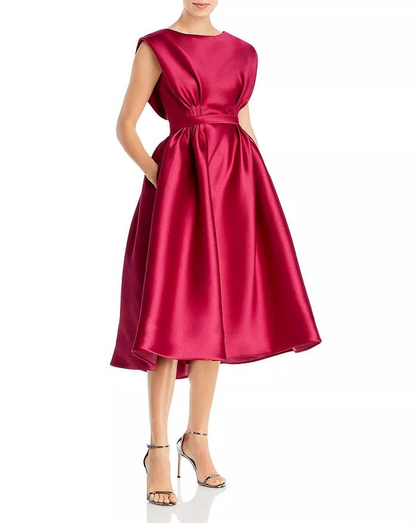 Amsale Womens Mikado Bias Cut Sleeveless Midi Dress - Walmart.com Amsale Womens Mikado Bias Cut Sleeveless Midi Dress - Walmart.com